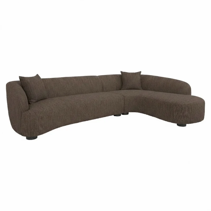Richmond Interiors Sofa Pandora brown chunky lounge right