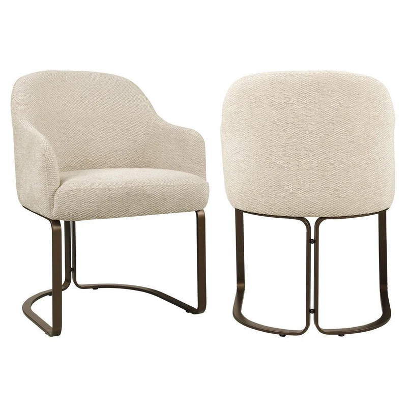Richmond Interiors Esszimmerstuhl Hadley natural boldweave fire retardant