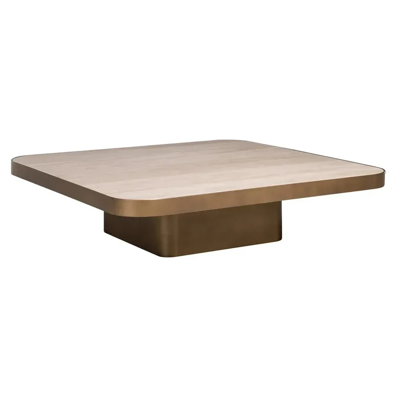 Richmond Interiors Couchtisch Claridge beige 100x100 (cumulus)