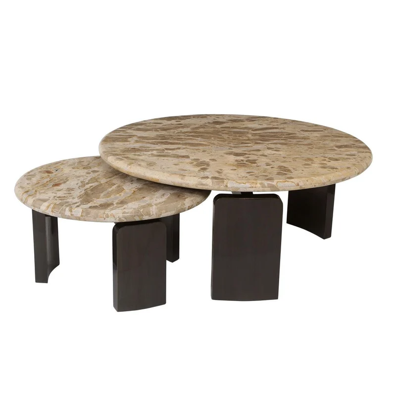 Richmond Interiors Couchtisch Bayonne bronze (Set of 2)
