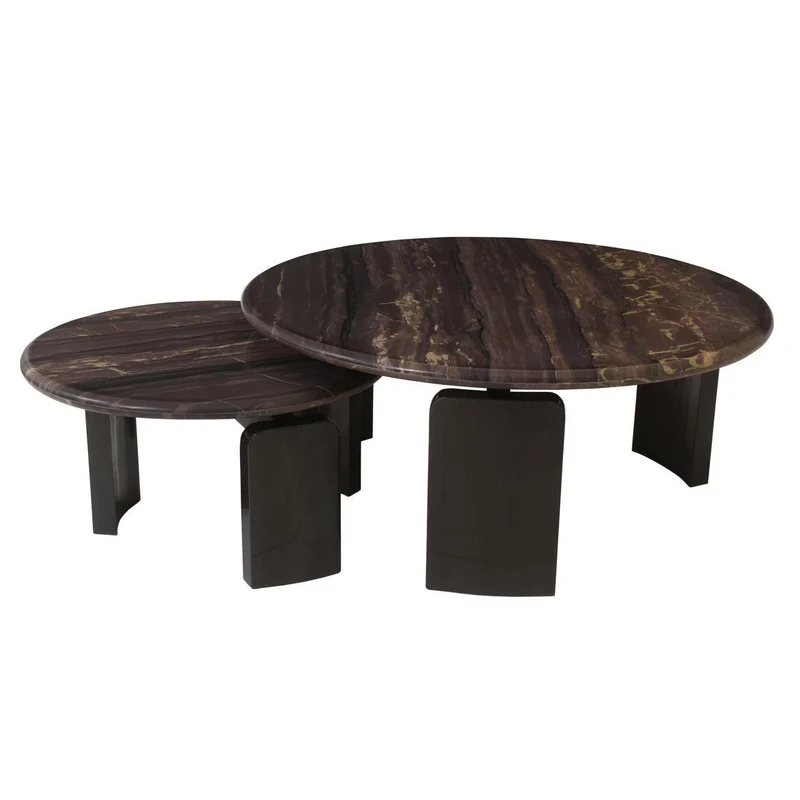 Richmond Interiors Couchtisch Menton burgundy (Set of 2)