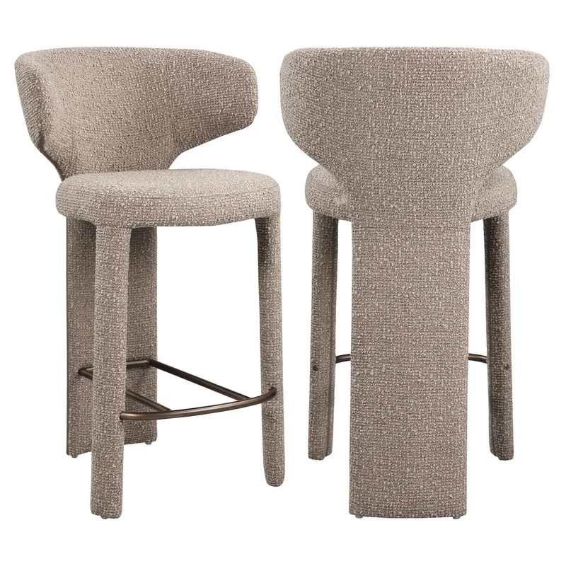 Richmond Interiors Thekenstuhl Viola mocca chunky