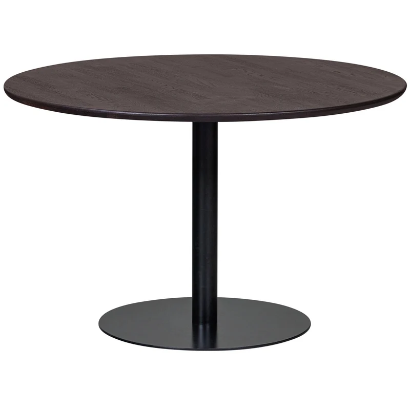 Tavolo da pranzo rotondo marrone Iron 119x75 cm