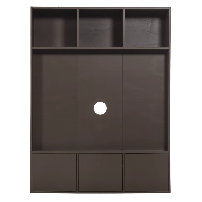 Mobile TV 3 ante in legno di pino Meggy 160x215 cm - modulo componibile
