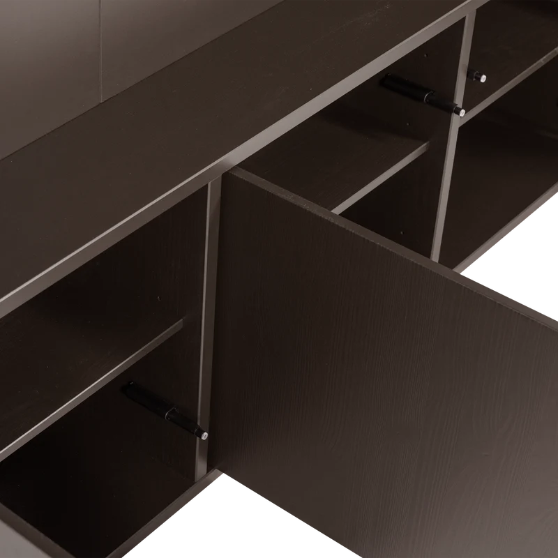Mobile TV 3 ante in legno di pino Meggy 160x215 cm - modulo componibile