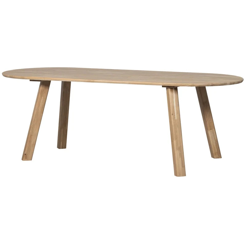 Tavolo da pranzo ovale in rovere Plano 75x219 cm