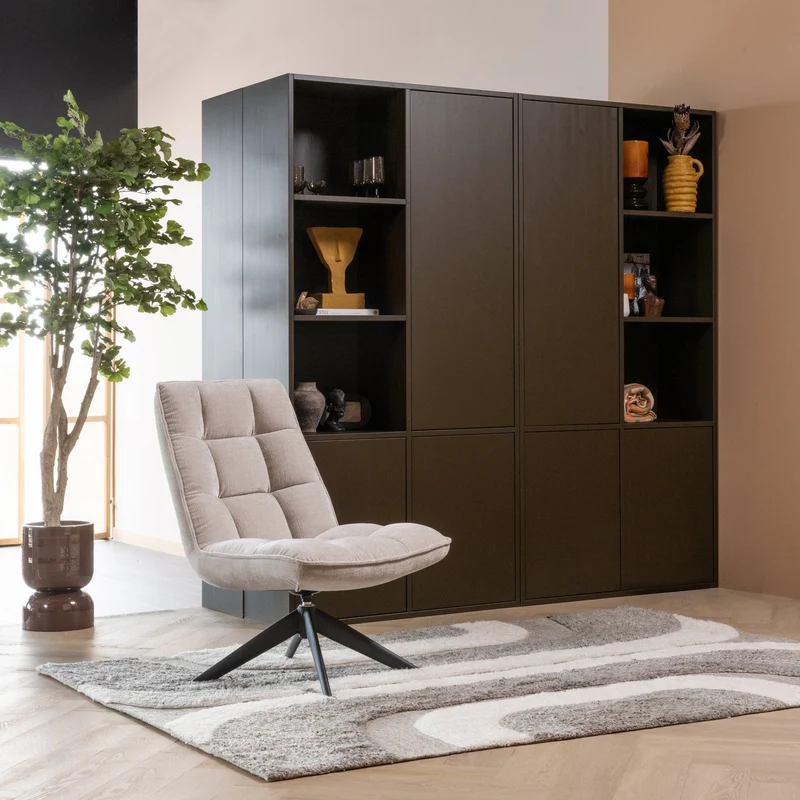 Armadio 3 ante in legno di pino Meggy 108x215 cm - modulo componibile