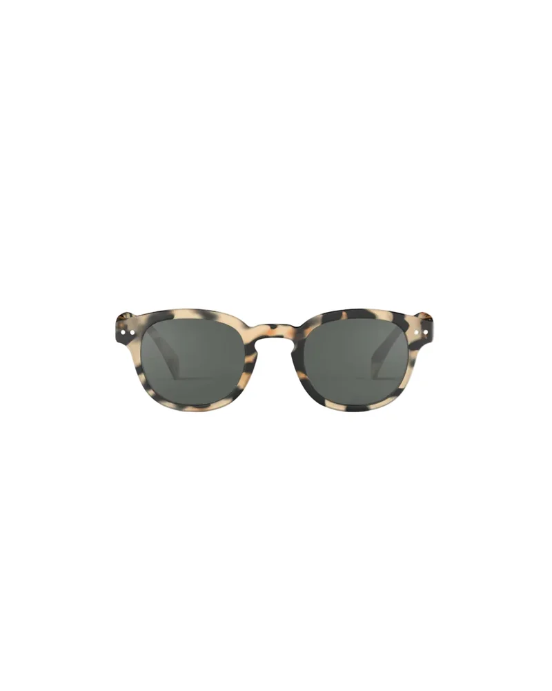 Occhiale da Sole Polarizzato #C - Light Tortoise - Green Lenses