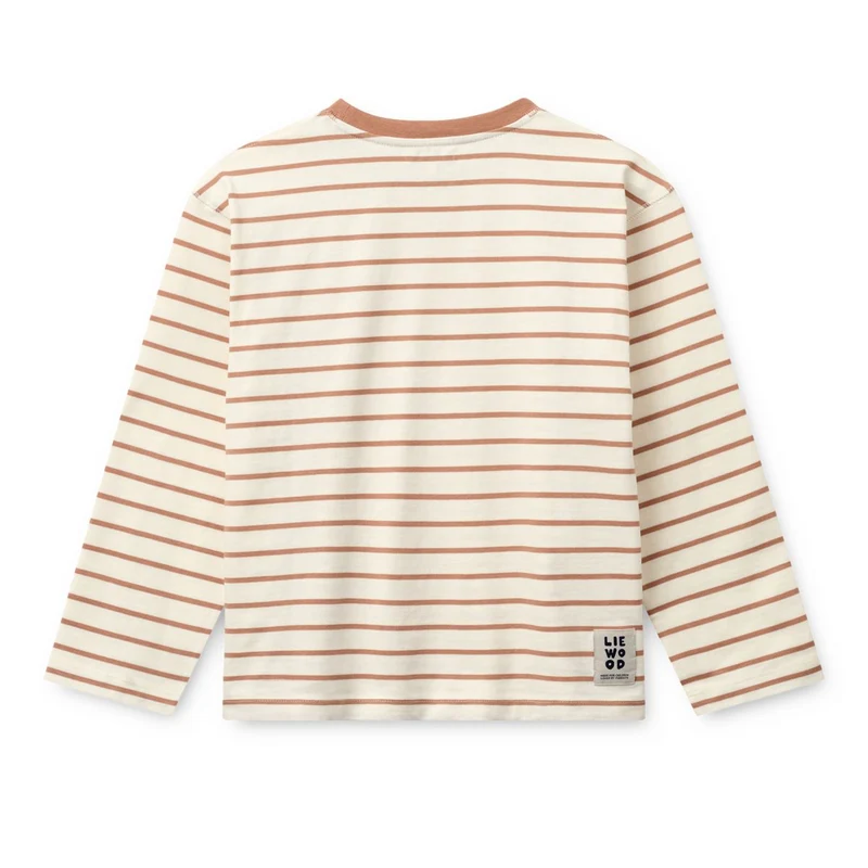 T-shirt LS Tyler Stripe - Heart Tuscany Rose / Creme de la Creme