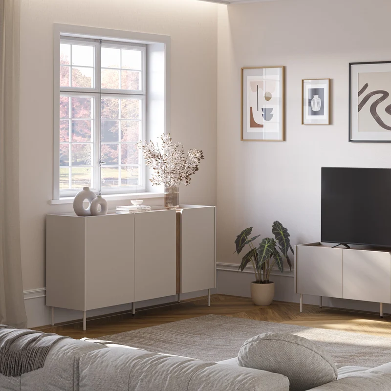 Madia 3 ante crema Lucis 150x82 cm