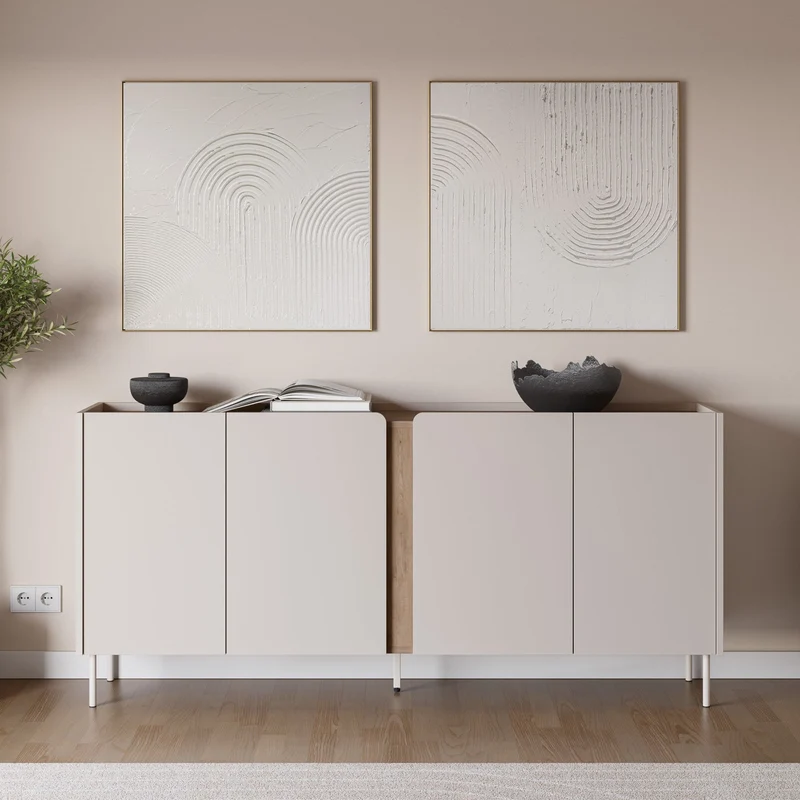 Madia 4 ante crema Lucis 180x82 cm