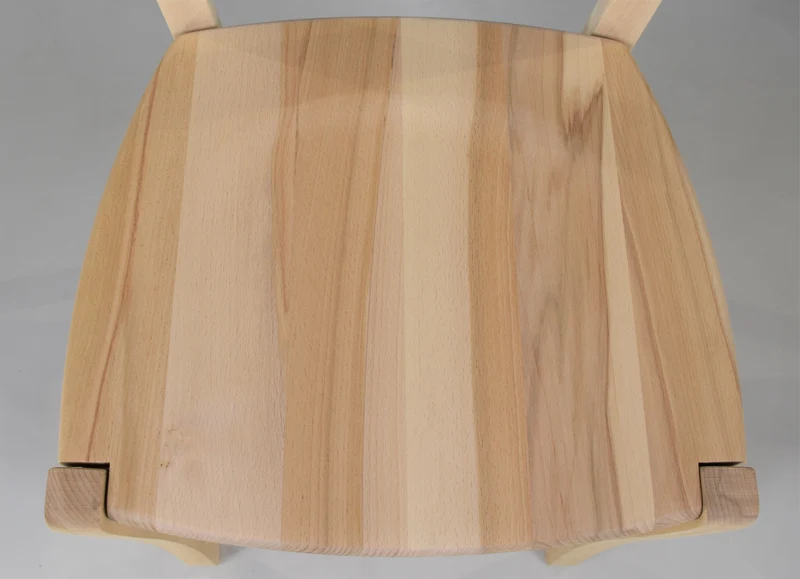 Set sedie modello Venezia con robusta struttura in legno di faggio levigato, non trattato, 100% naturale e seduta in legno