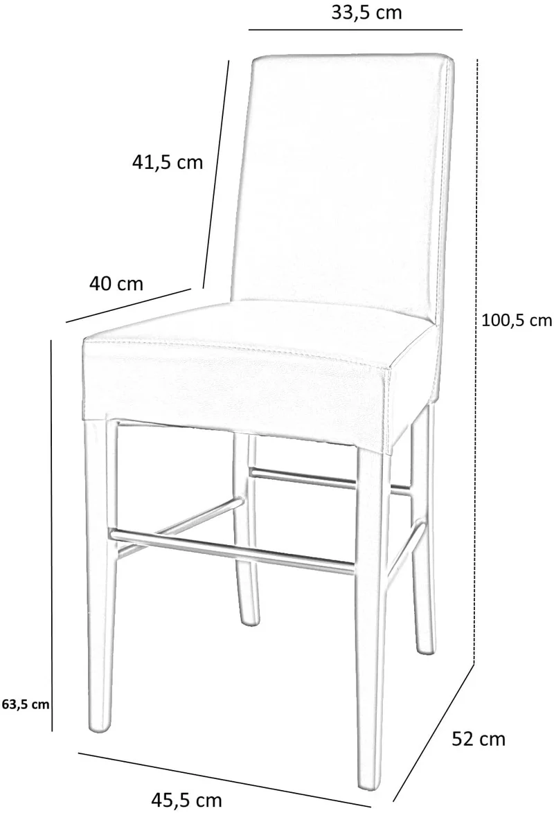 Sgabello basso modello Luisa con struttura in legno di faggio, seduta e schienale imbottiti e rivestiti in pelle artificiale + colori
