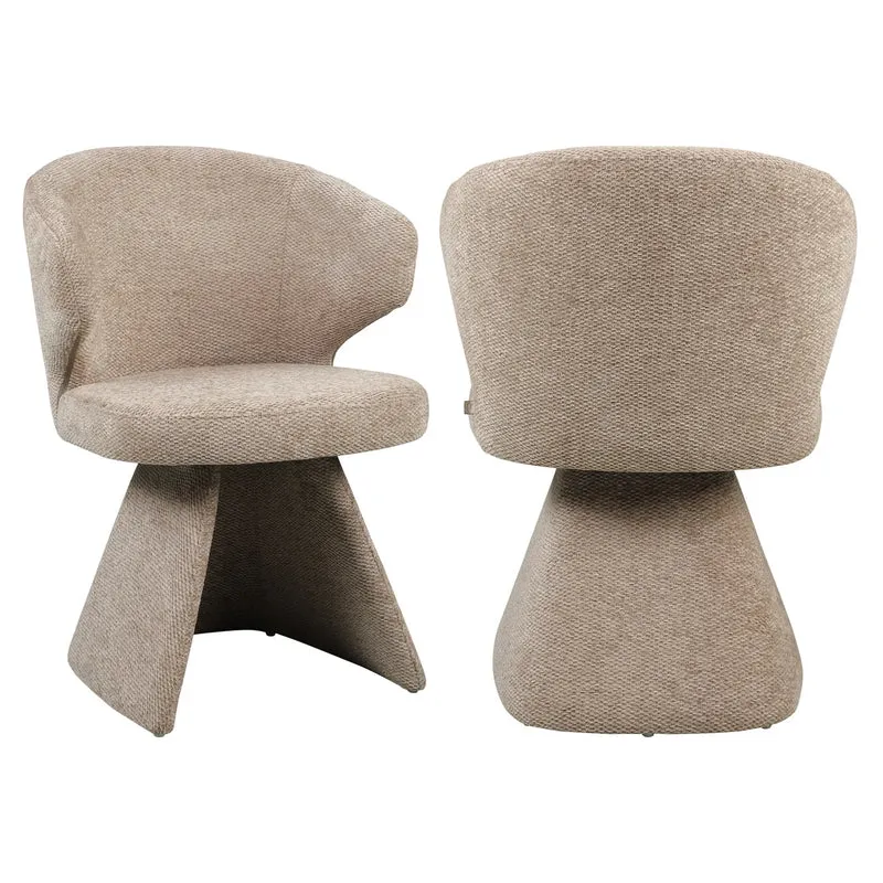 Richmond Interiors Esszimmerstuhl Zenith mocca boldweave