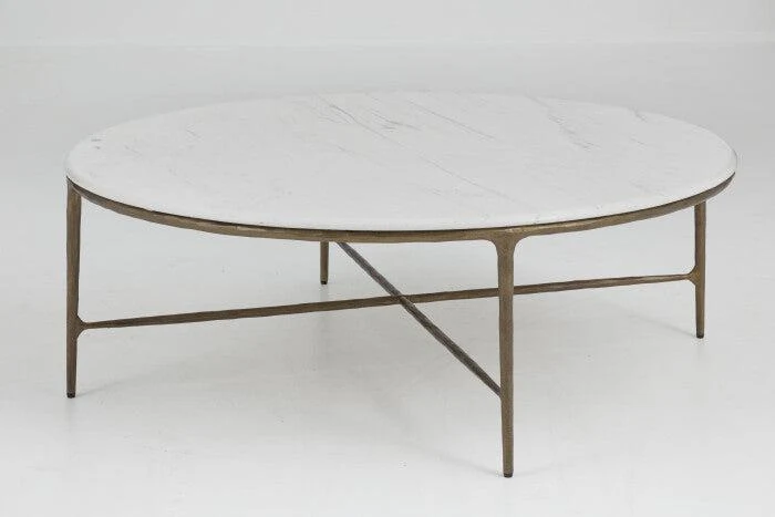 Flamant Marabelle Couchtisch, Metall und Marmor 120cm