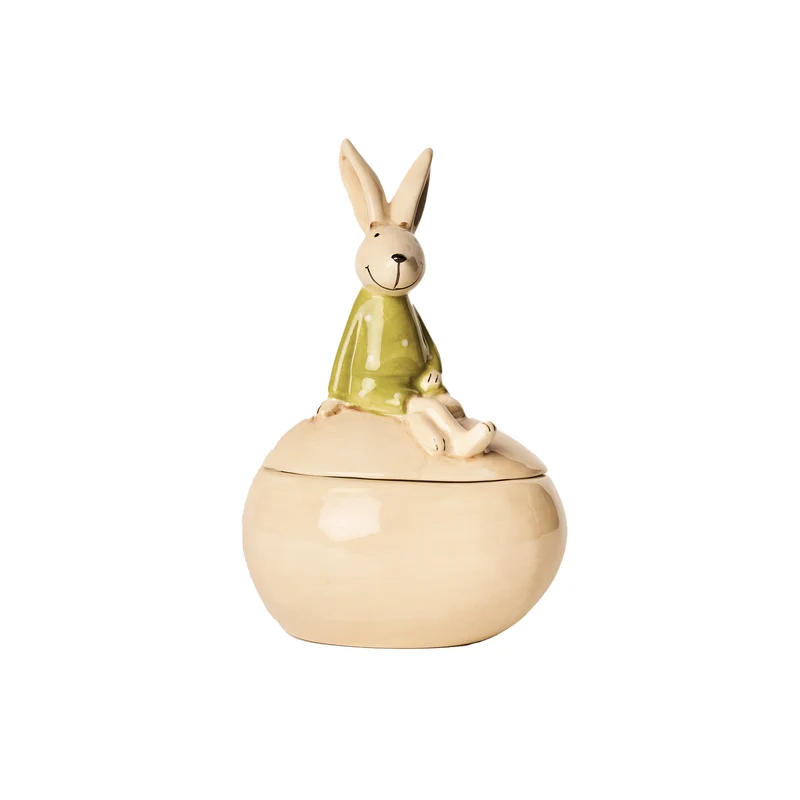 Barattolo uovo in ceramica - "Coniglietto"