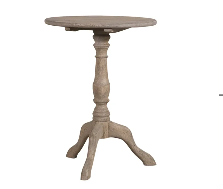 Flamant Beistelltisch EDWARDS, runder, Eiche verwittert, 50 cm