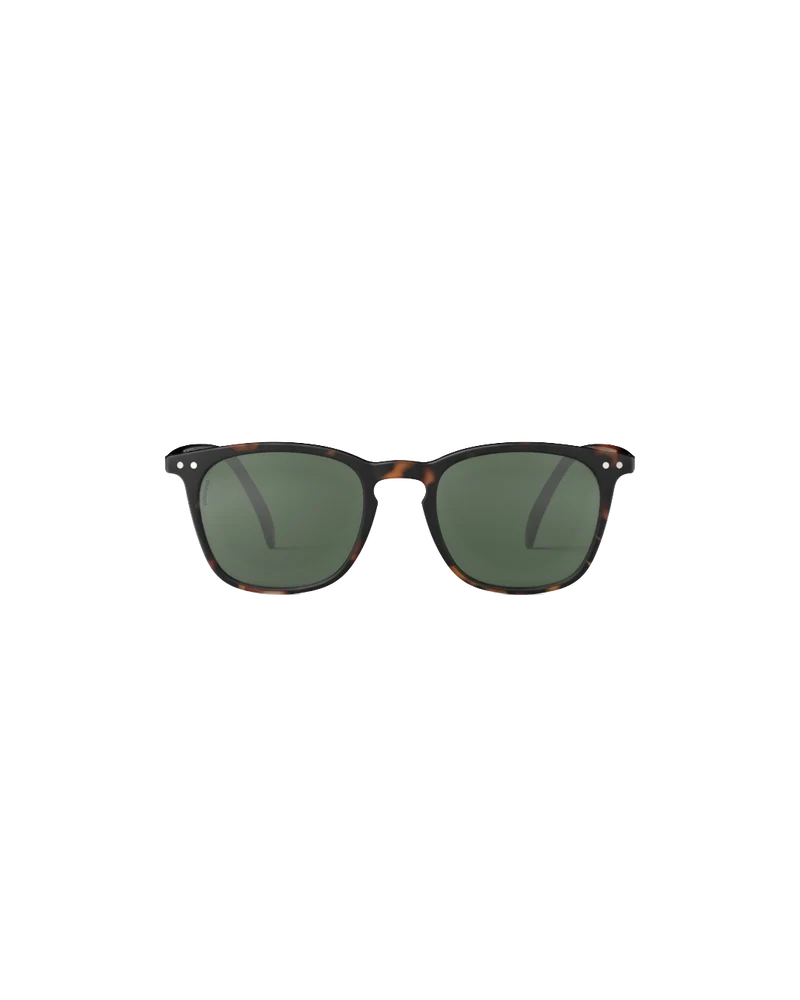Occhiale da Sole Polarizzato #E - Tortoise - Green Lenses