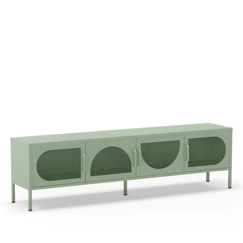 Mobile TV a 4 ante in metallo Diora 180x50 cm