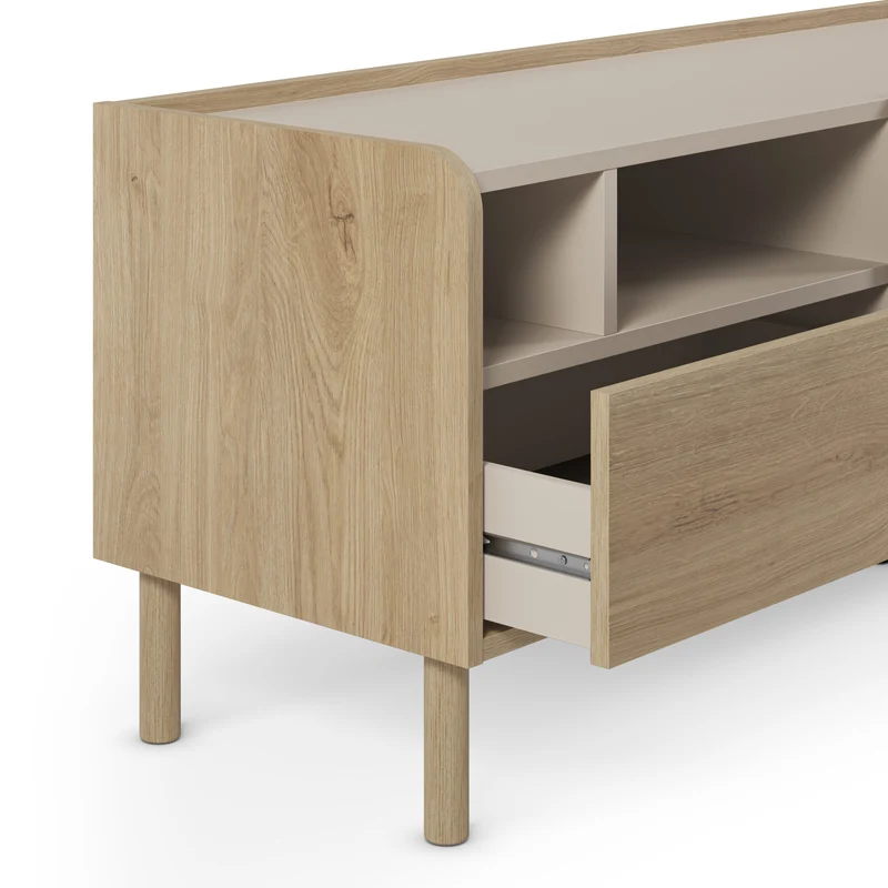 Mobile TV 3 ante 1 cassetto rovere Dara 180x55 cm