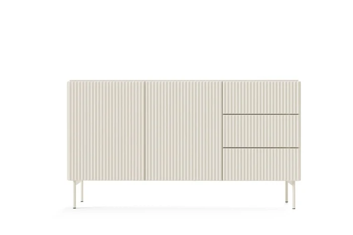 Madia 2 ante 3 cassetti con piede in metallo Neva 147x81 cm