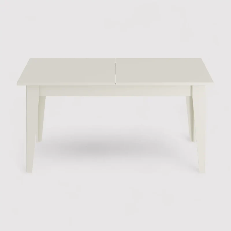 Araca - Tavolo da pranzo allungabile bianco per cucina o salotto