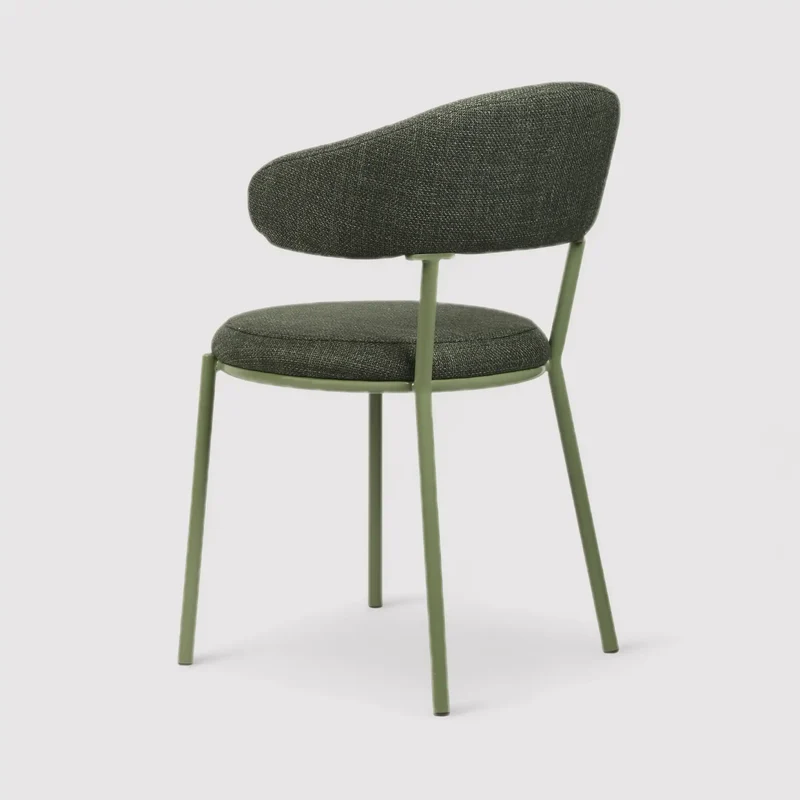 Zeita - Set 2 sedie verde scuro per sala da pranzo o salotto