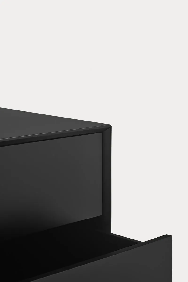 Credenza 1 anta 5 cassetti con gambe in metallo Platt 120x140 cm