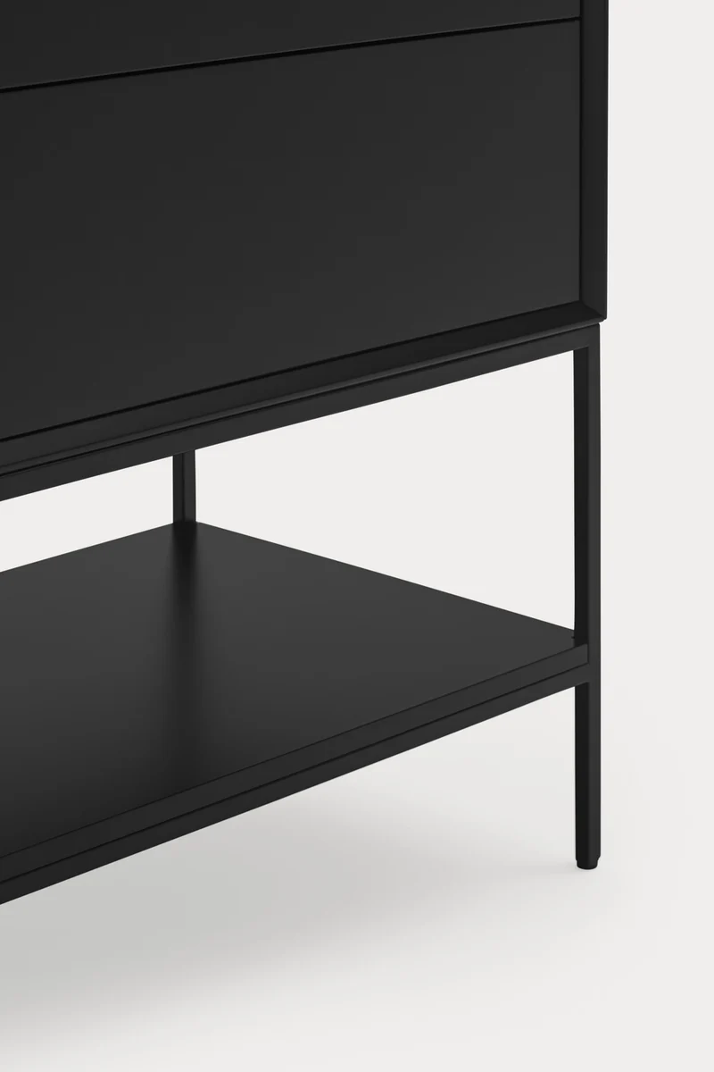 Mobile TV 2 ante 2 cassetti con gambe in metallo Platt 178x74 cm