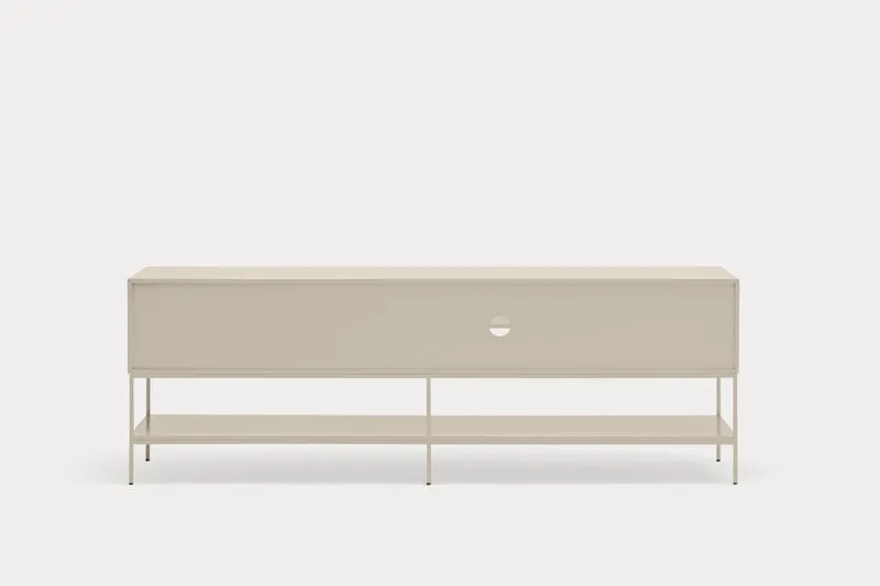 Mobile TV 3 ante 2 cassetti con gambe in metallo Platt 220x74 cm