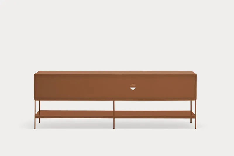 Mobile TV 3 ante 2 cassetti con gambe in metallo Platt 220x74 cm