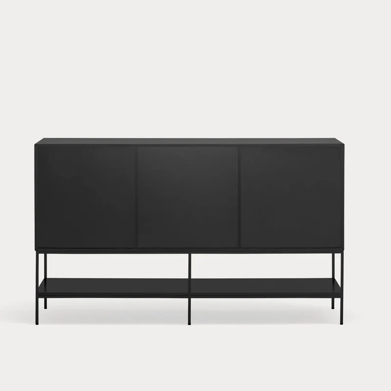 Madia 2 ante 1 cassetto con gambe in metallo Platt 166x98 cm