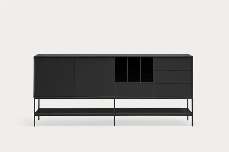 Madia 2 ante 4 cassetti con gambe in metallo Platt 220x98 cm