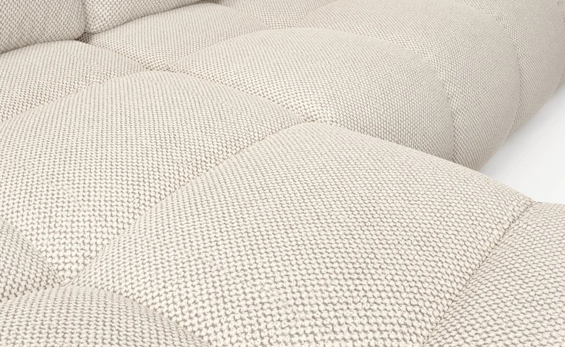 Divano letto angolare in tessuto cinigliato Vienna 286x177 cm