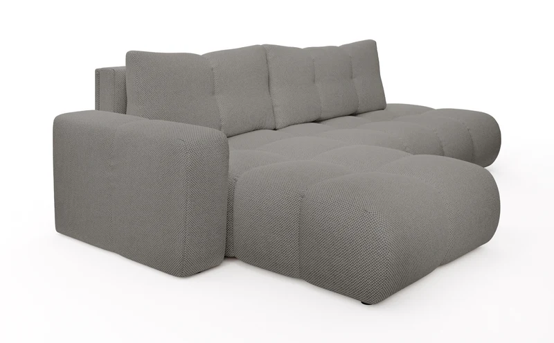 Divano letto angolare in tessuto cinigliato Vienna 286x177 cm