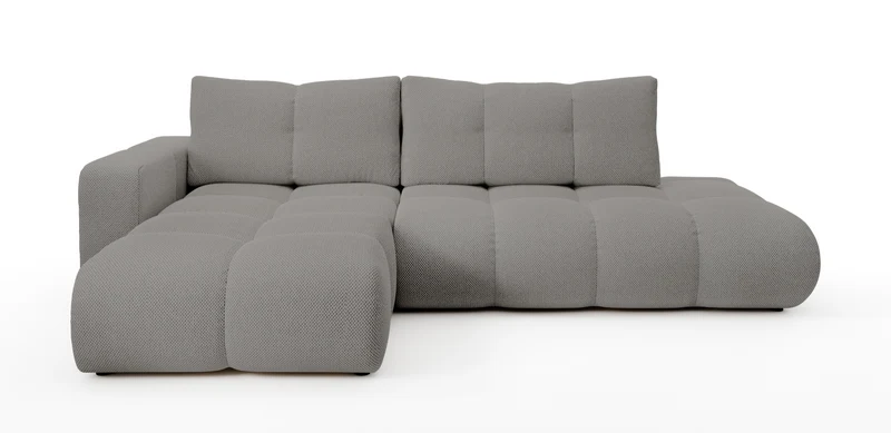 Divano letto angolare in tessuto cinigliato Vienna 286x177 cm