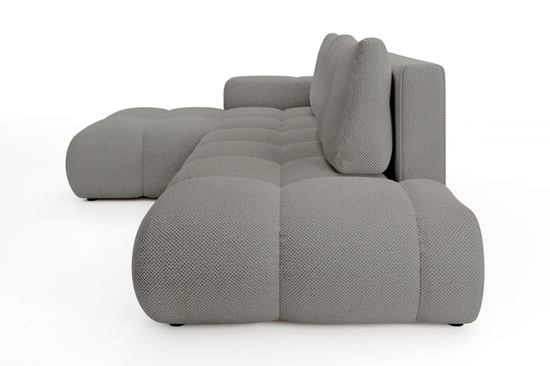 Divano letto angolare in tessuto cinigliato Vienna 286x177 cm