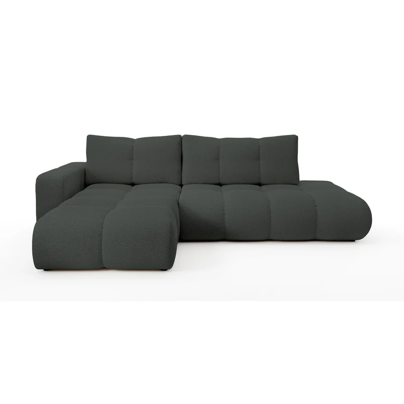 Divano letto angolare in tessuto cinigliato Vienna 286x177 cm