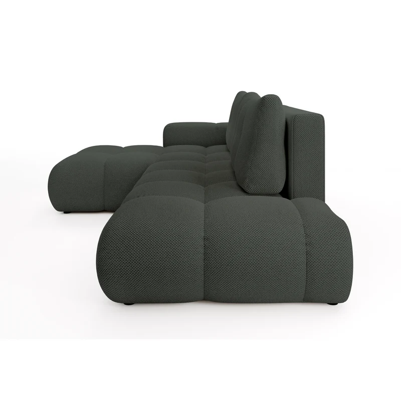 Divano letto angolare in tessuto cinigliato Vienna 286x177 cm