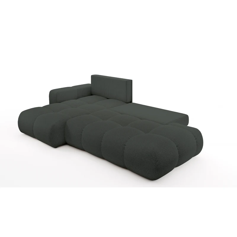 Divano letto angolare in tessuto cinigliato Vienna 286x177 cm