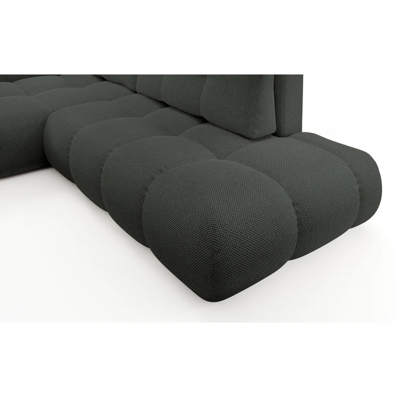 Divano letto angolare in tessuto cinigliato Vienna 286x177 cm