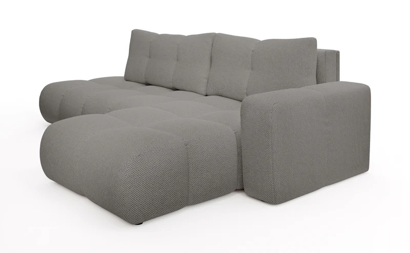 Divano letto angolare in tessuto cinigliato Vienna 286x177 cm