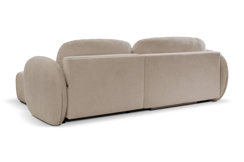 Divano letto angolare in tessuto cinigliato Madrid 248x174 cm