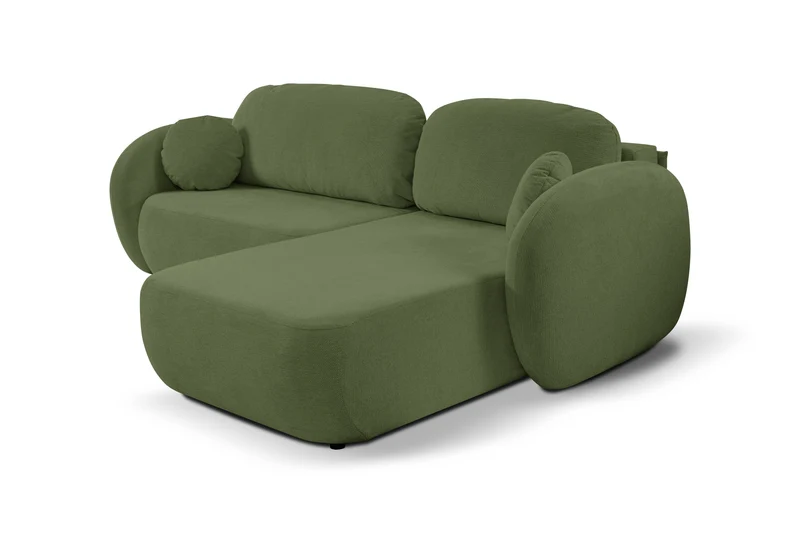Divano letto angolare in tessuto cinigliato Madrid 248x174 cm