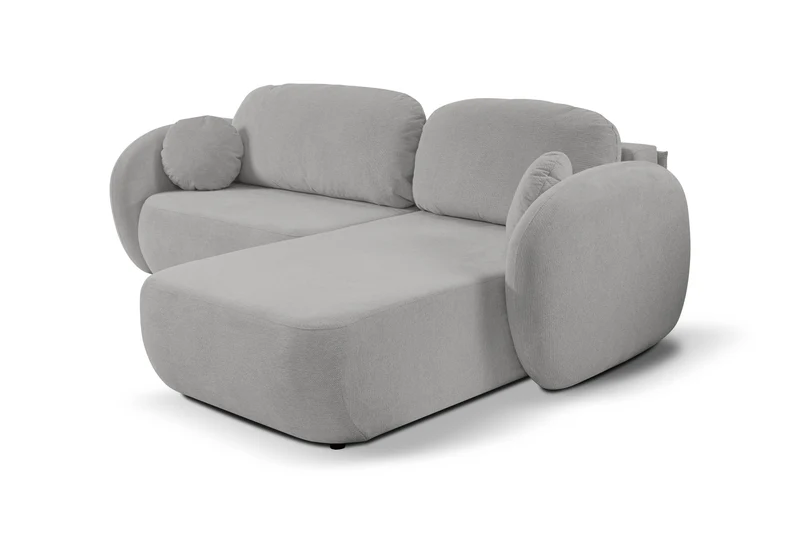 Divano letto angolare in tessuto cinigliato Madrid 248x174 cm