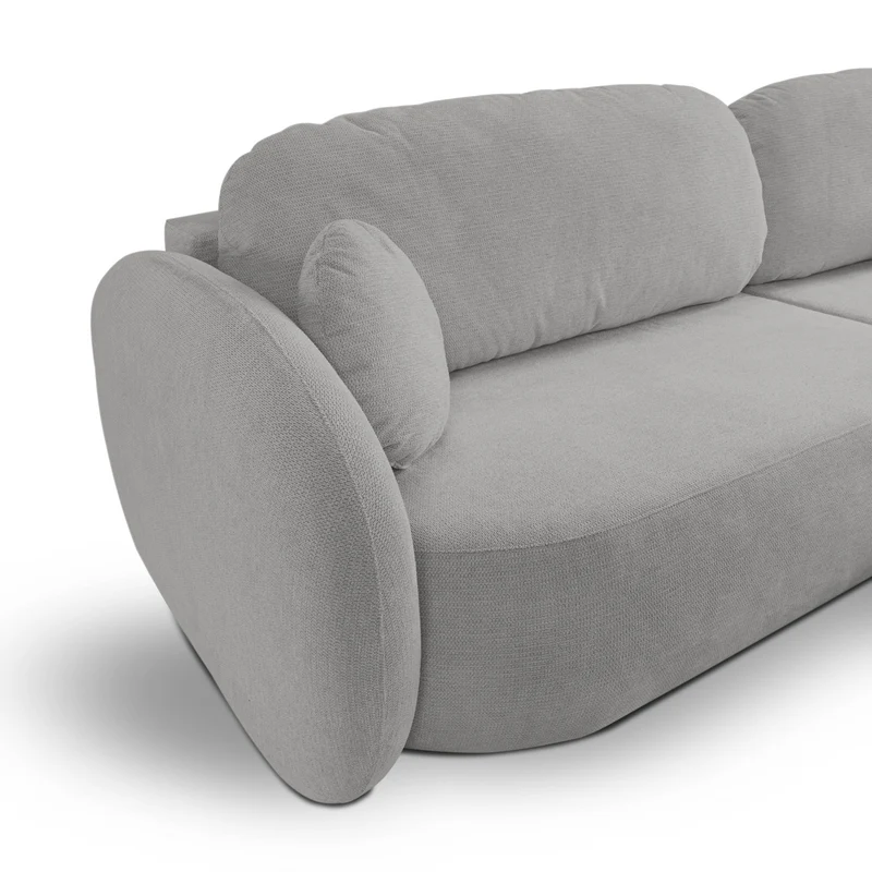 Divano letto angolare in tessuto cinigliato Madrid 248x174 cm