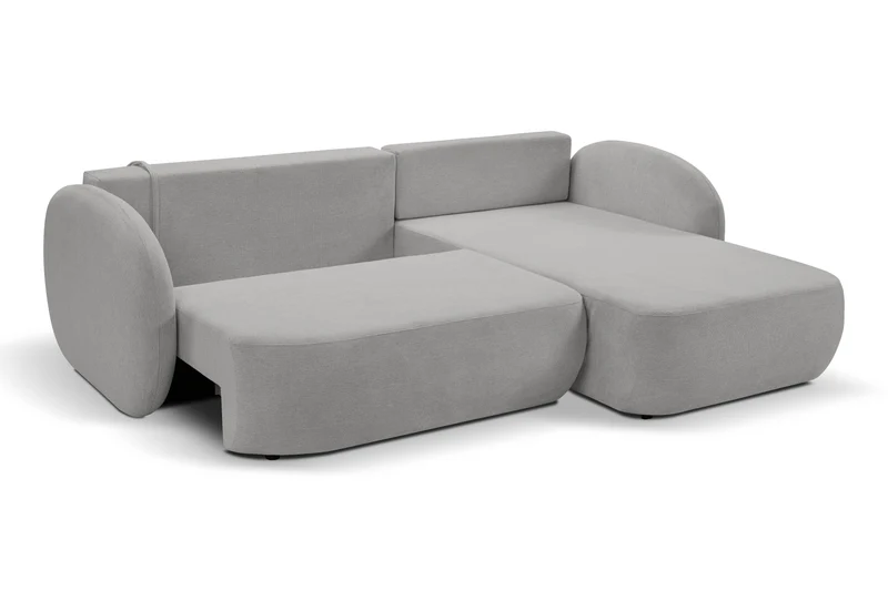 Divano letto angolare in tessuto cinigliato Madrid 248x174 cm