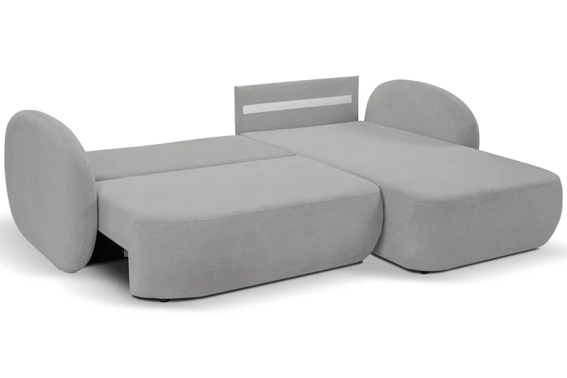 Divano letto angolare in tessuto cinigliato Madrid 248x174 cm