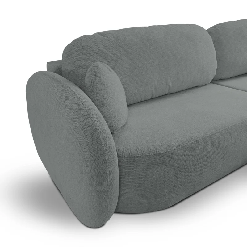 Divano letto angolare in tessuto cinigliato Madrid 248x174 cm