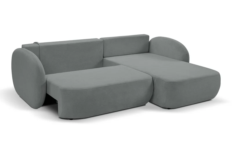 Divano letto angolare in tessuto cinigliato Madrid 248x174 cm
